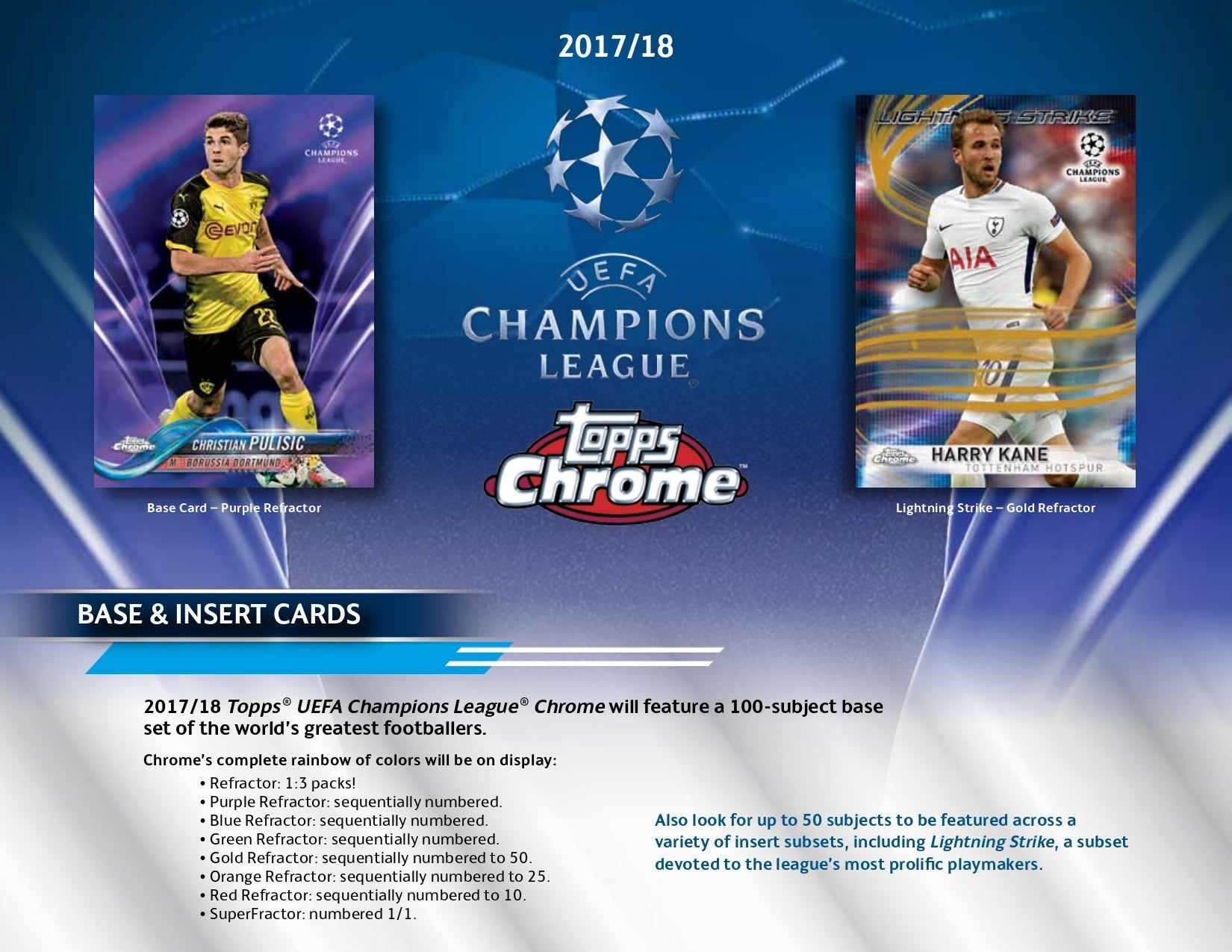 Topps Chrome UEFA Champions League 2017/18 - Hobby Box