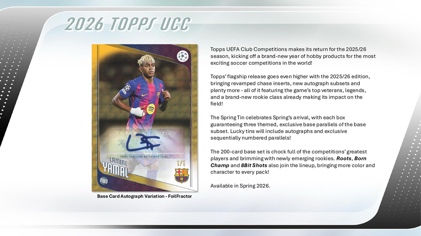 Topps UEFA Club Competitions Flagship 2025/26 - Spring Tin (Påskeæg)
