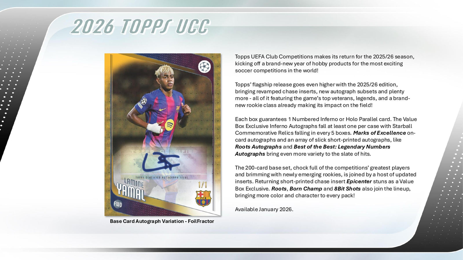 Topps UEFA Club Competitions Flagship 2025/26 - Value Box
