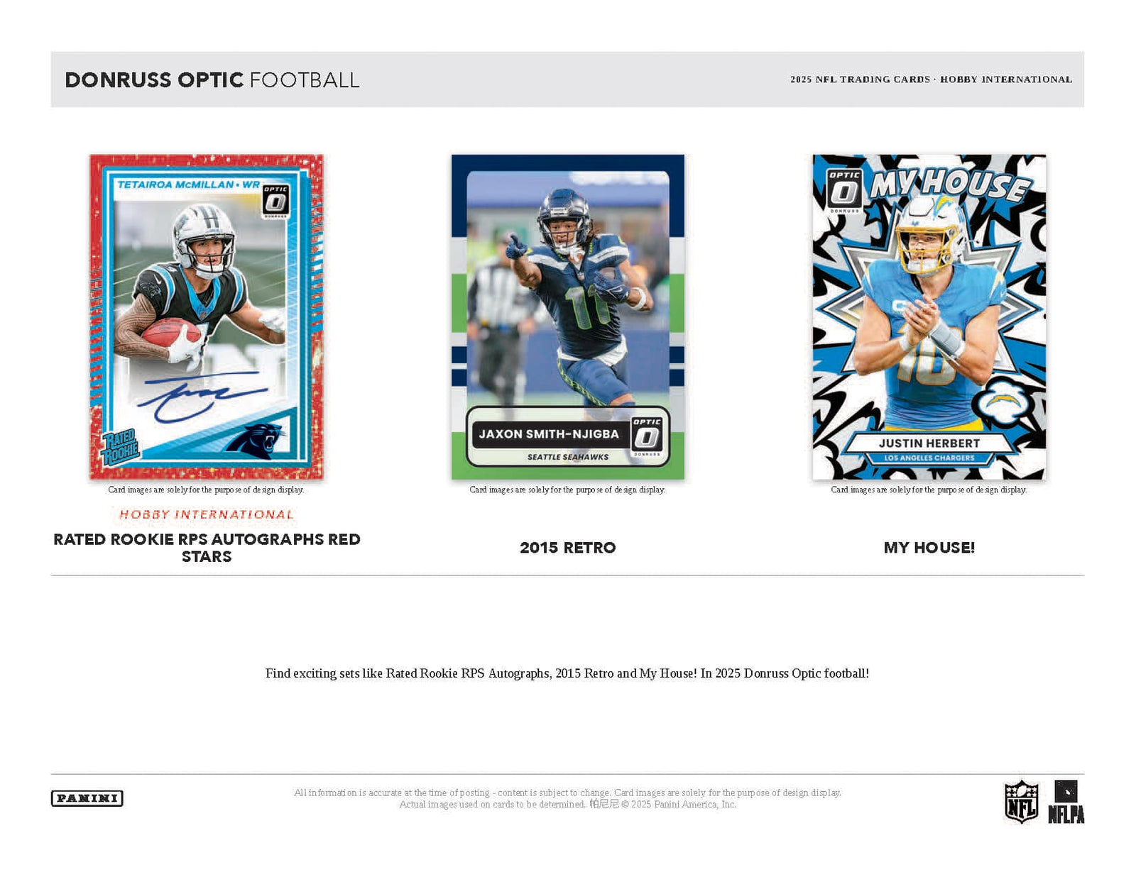 Panini Donruss Optic Football 2025 - International Hobby Box
