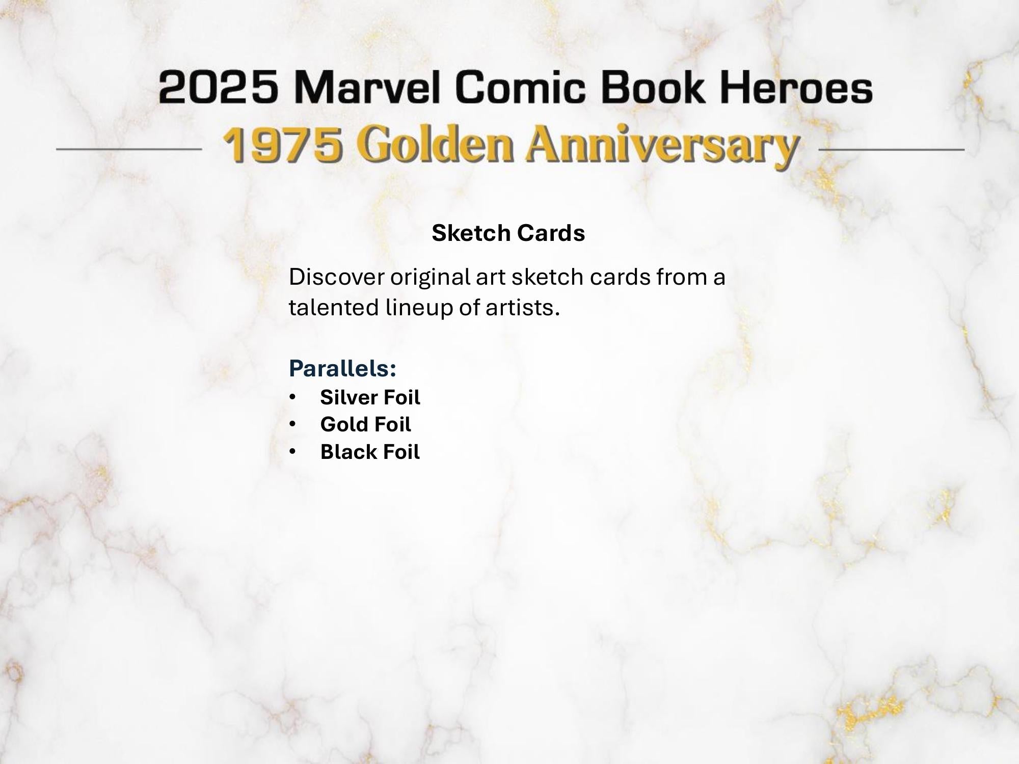 Topps Marvel Comic Book Heroes 1975 Golden Anniversary 2025 - Hobby Box