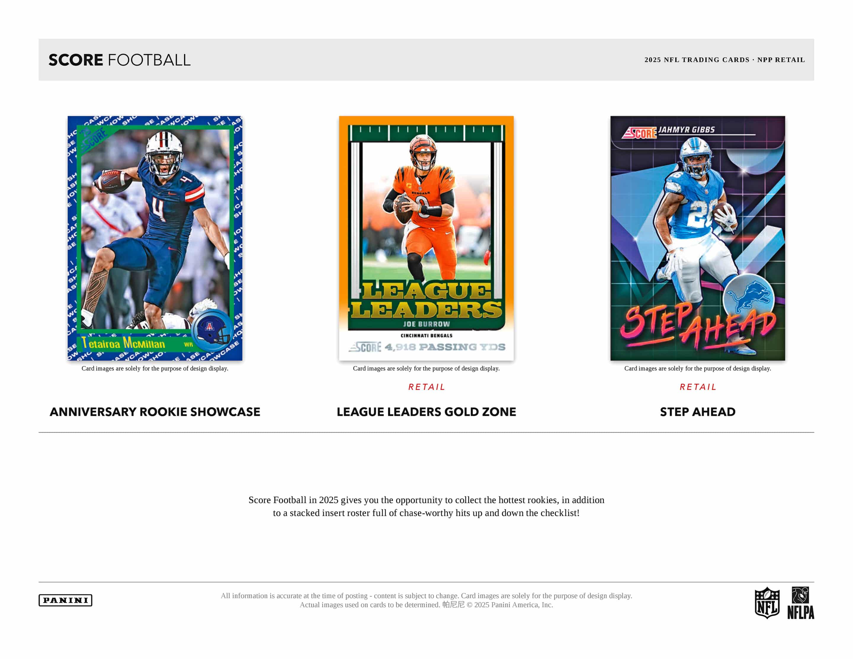 Panini Score Football 2025 - Retail Box