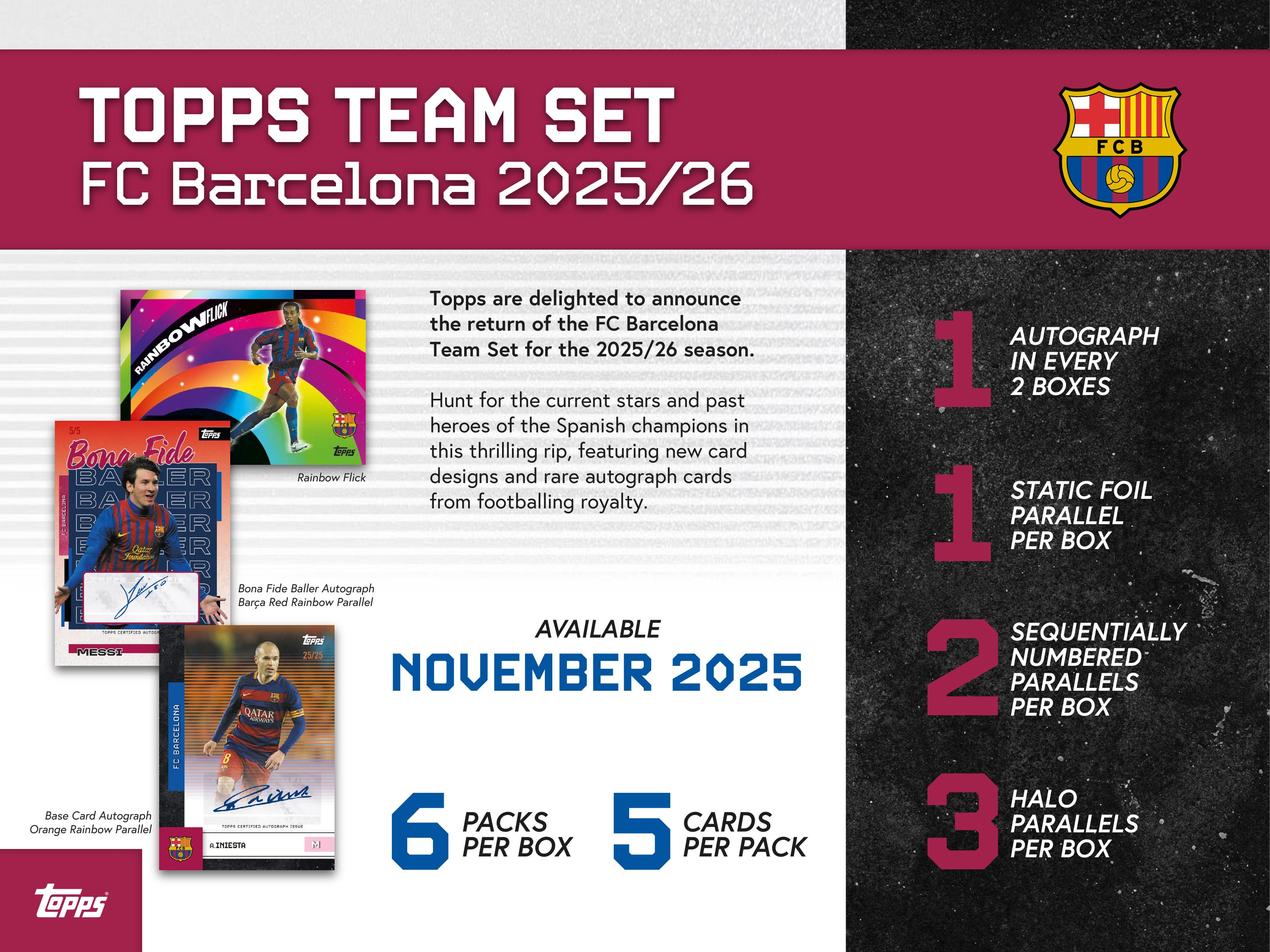 Topps Barcelona Team Set 2025/26