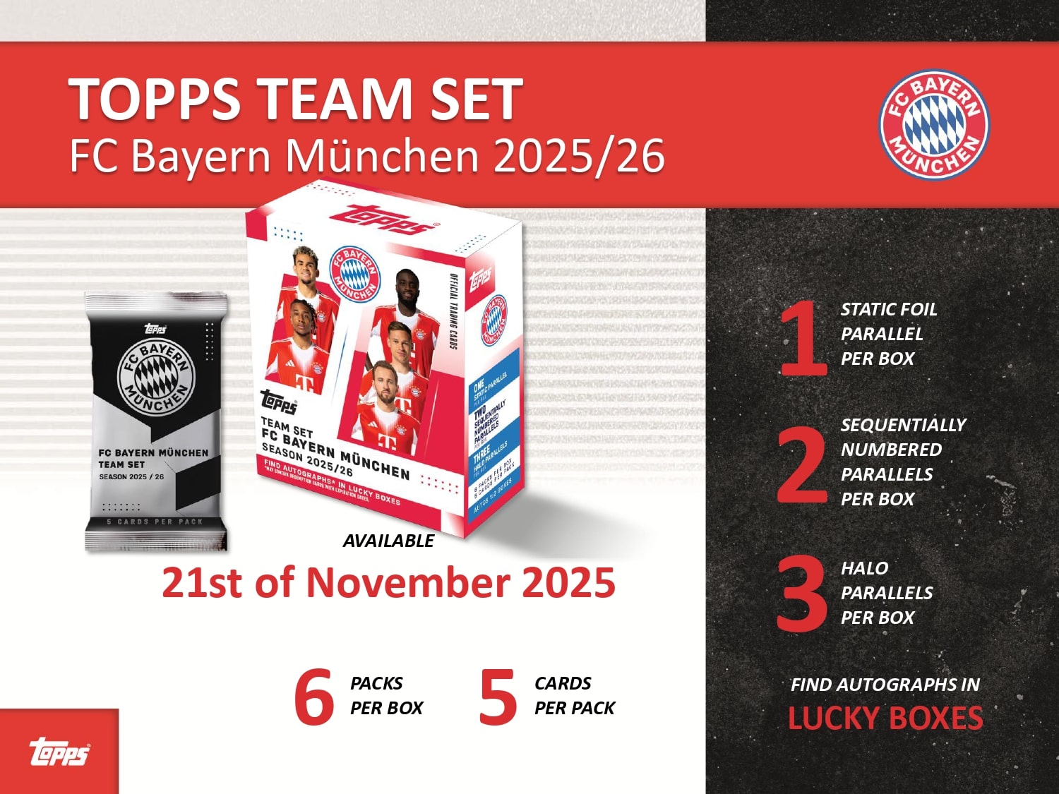Topps Bayern Team Set 2025/26