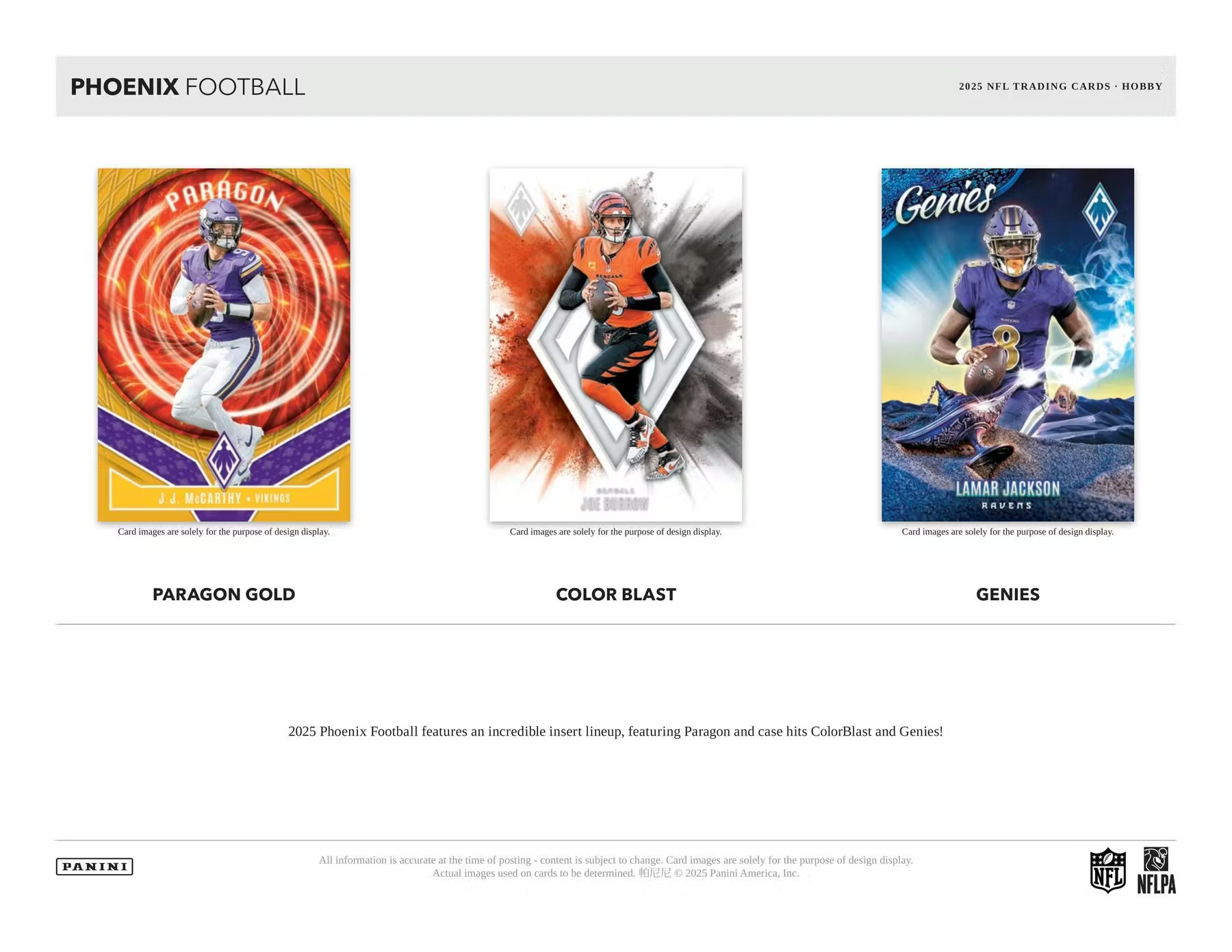 Panini Phoenix Football 2025 - Hobby Box