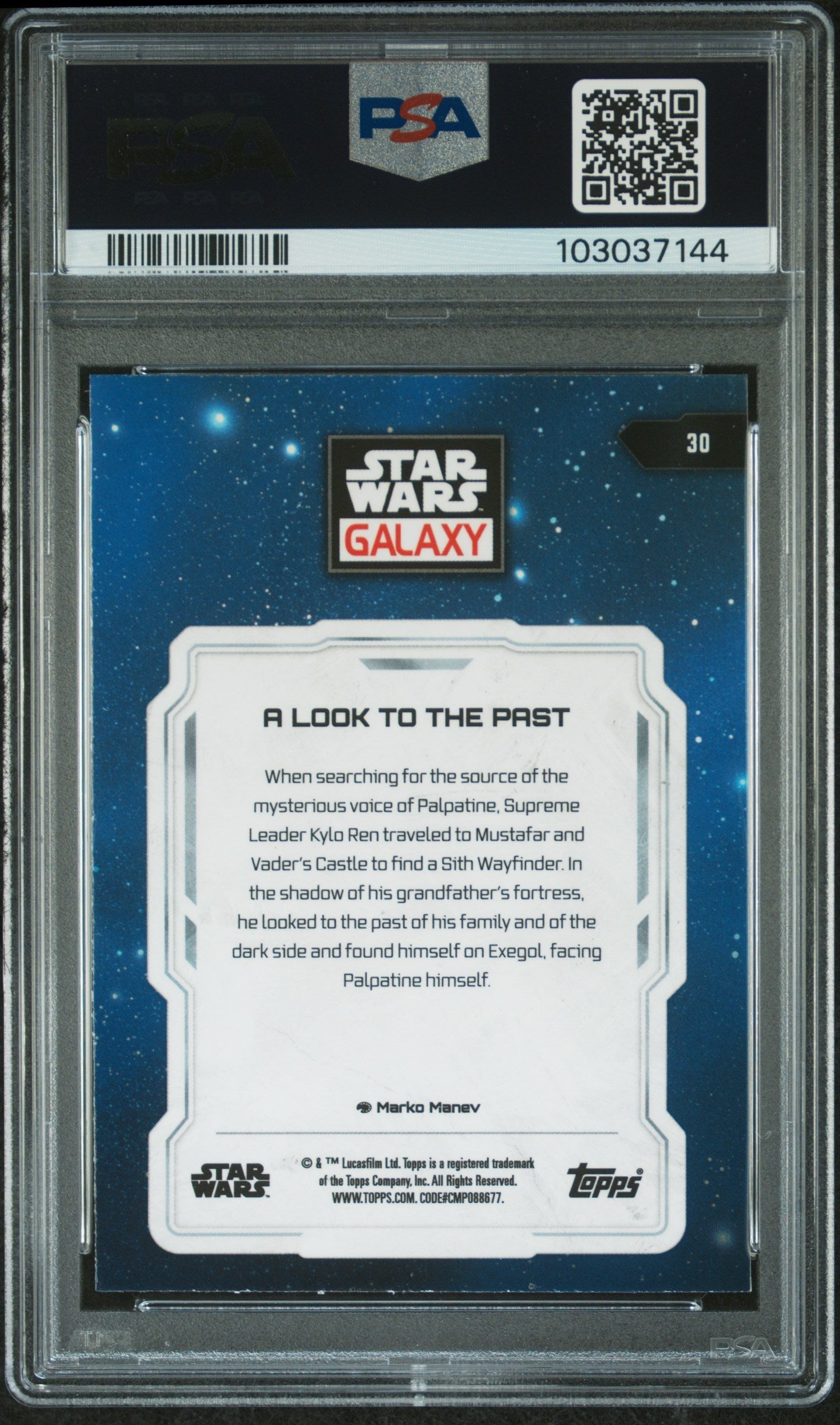 A Look To The Past [Mini Diamond] #30 PSA 7 [Topps Chrome Star Wars Galaxy 2024]