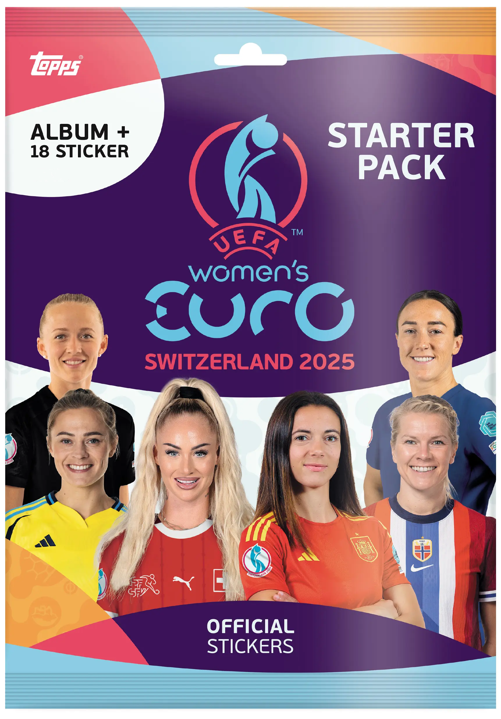 Topps Women's EURO 2025 Stickers - Sticker Album Starter Pack