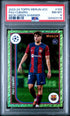 Pau Cubarsi #103 Neon Green Shimmer Topps Merlin UEFA Club Competitions 2023-24 PSA 8