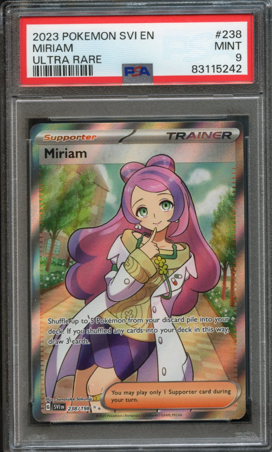 Miriam #238 PSA 9 [Scarlet & Violet]