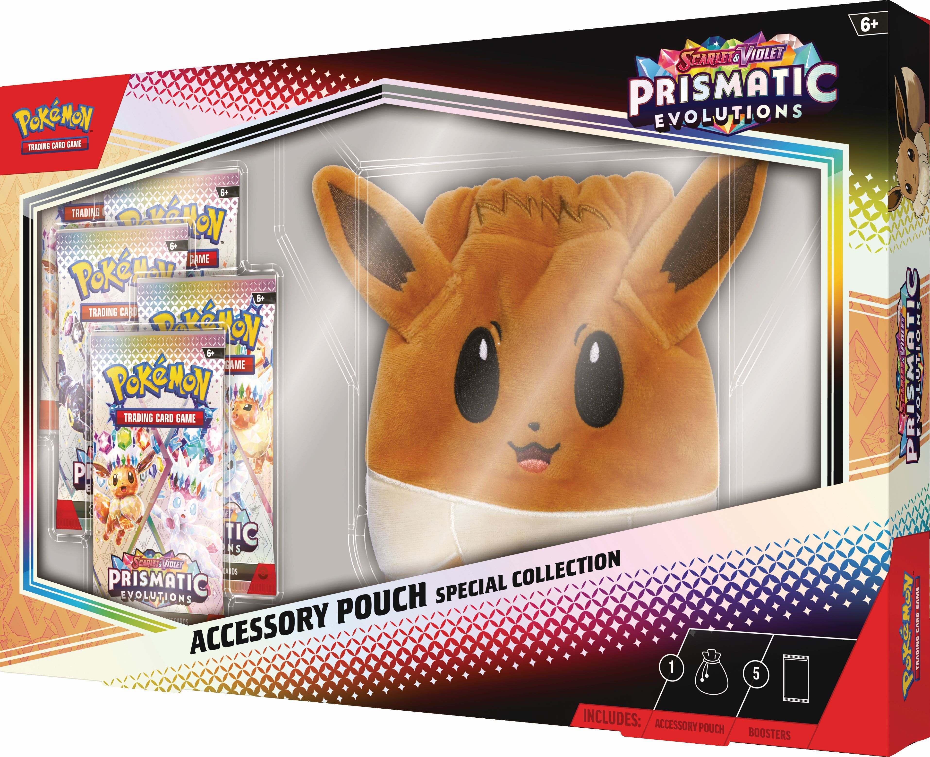 Pokemon Prismatic Evolutions - Accessory Pouch Bundle