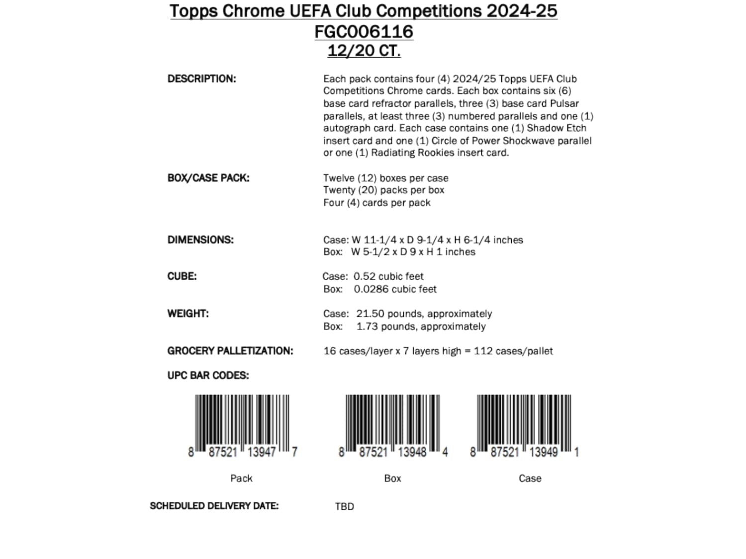 Topps Chrome UEFA Club Competitions 2024/25 - Hobby Box