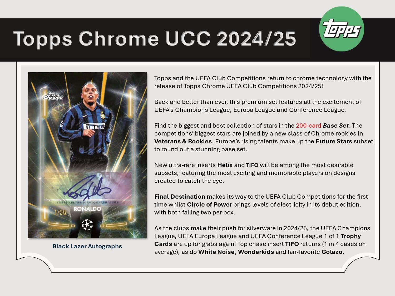 Topps Chrome UEFA Club Competitions 2024/25 - Jumbo Box