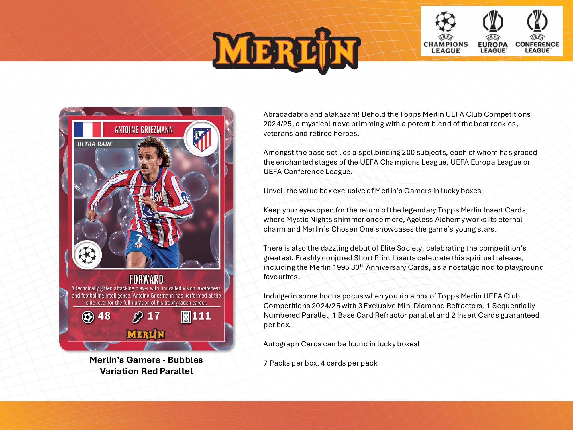 Topps Merlin Chrome UEFA 2024/25 - Value Box