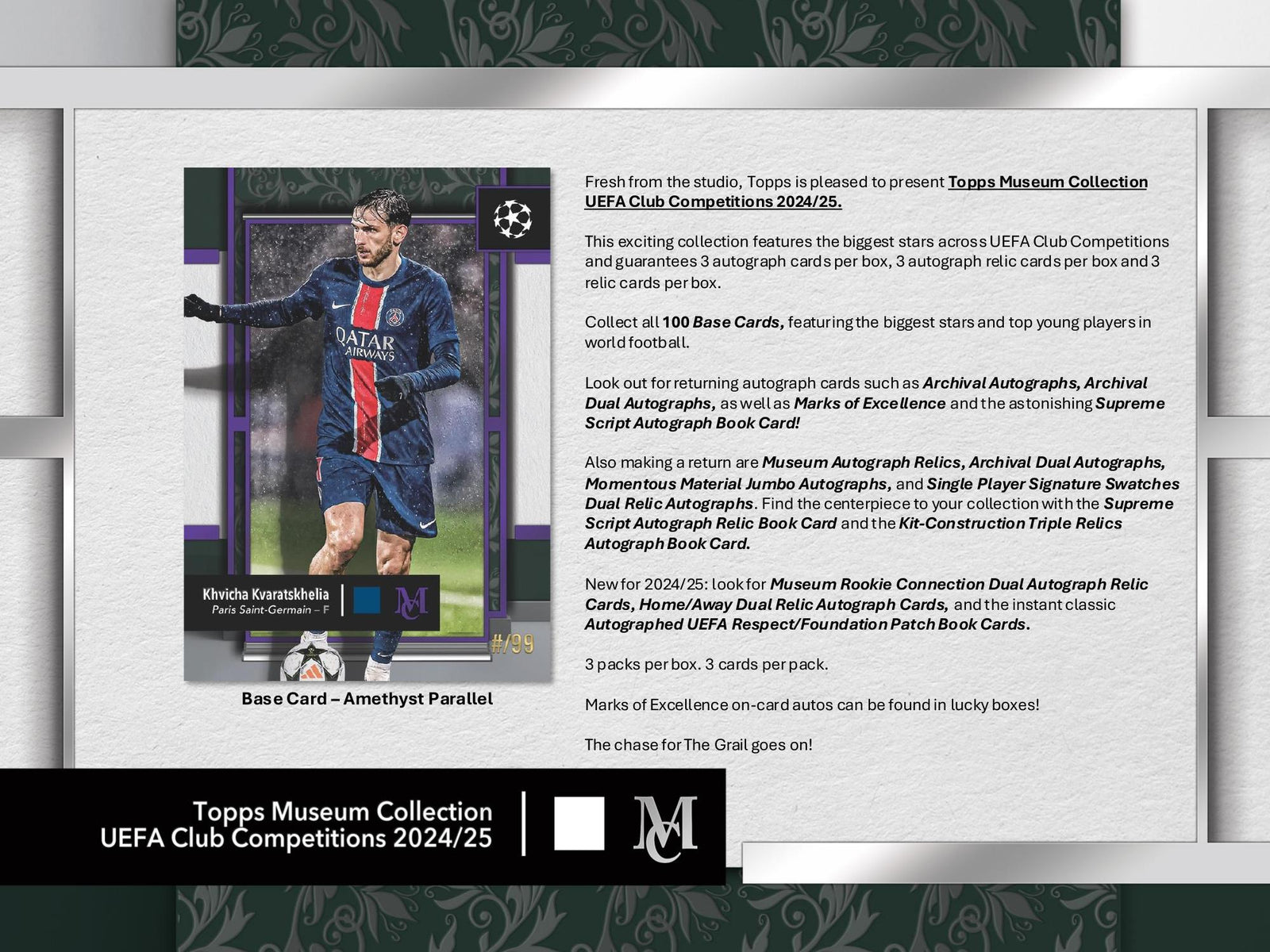 Topps Museum Collection UEFA Club Competitions 2024/25 - Hattrick box