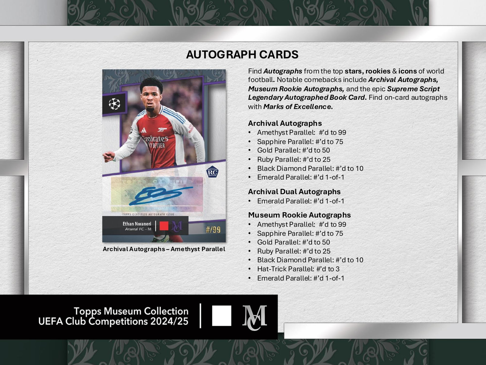 Topps Museum Collection UEFA Club Competitions 2024/25 - Hattrick box