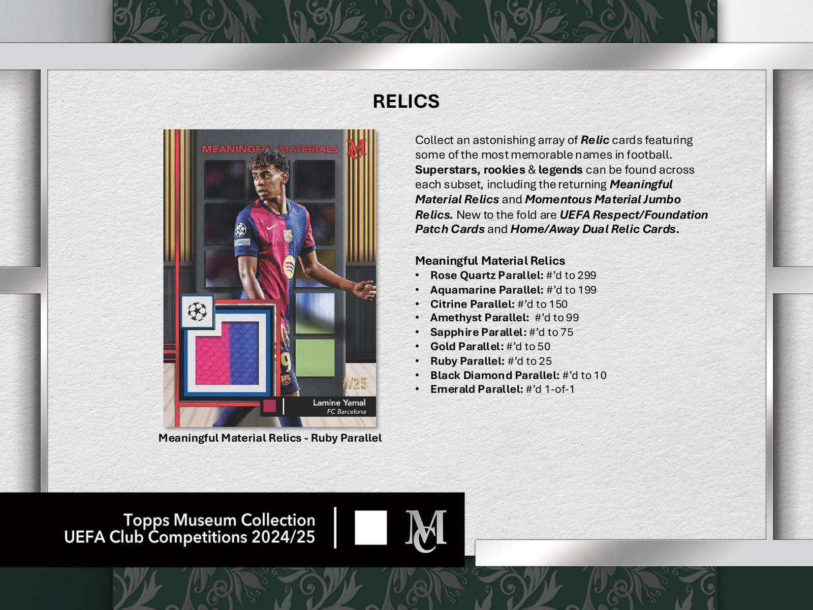 Topps Museum Collection UEFA Club Competitions 2024/25 - Hobby box