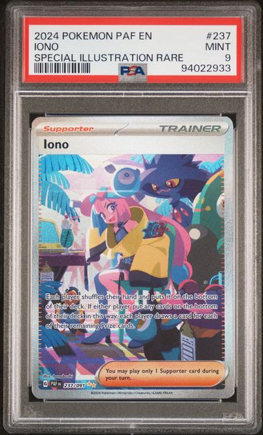 Iono #237 PSA 9 [Paldean Fates]