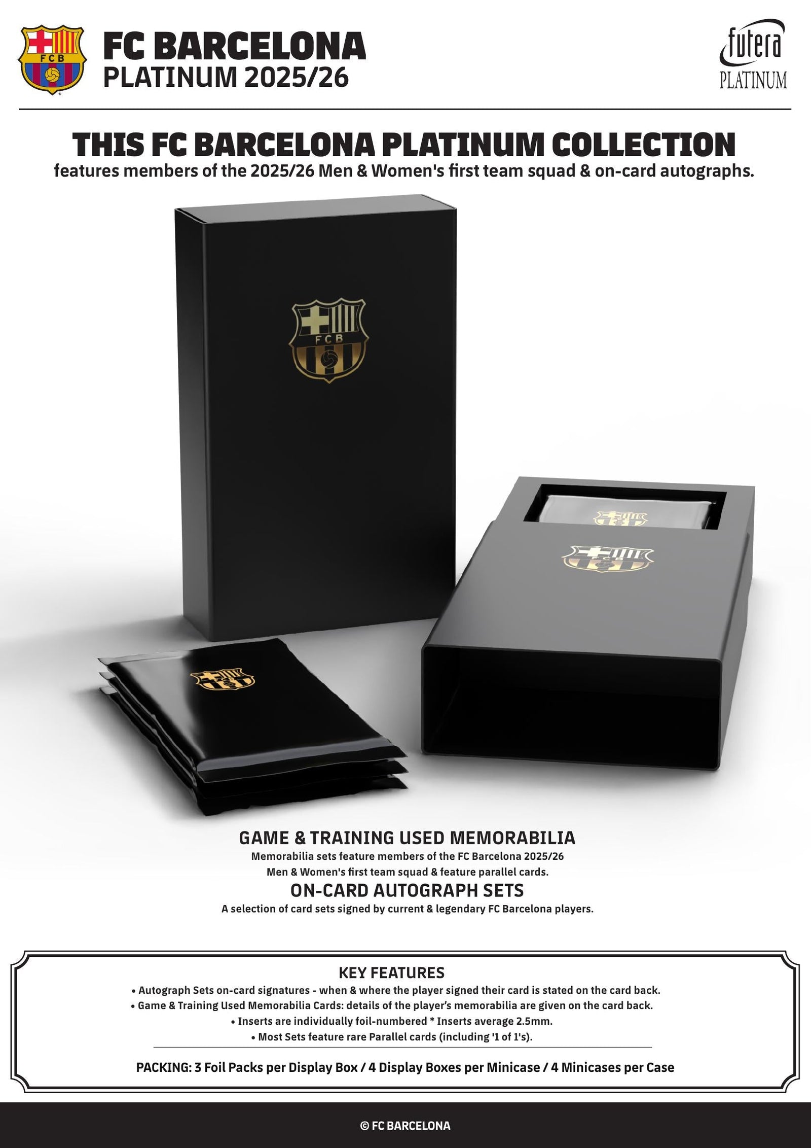 Futera Barcelona Platinum 2025/26 - Hobby Box