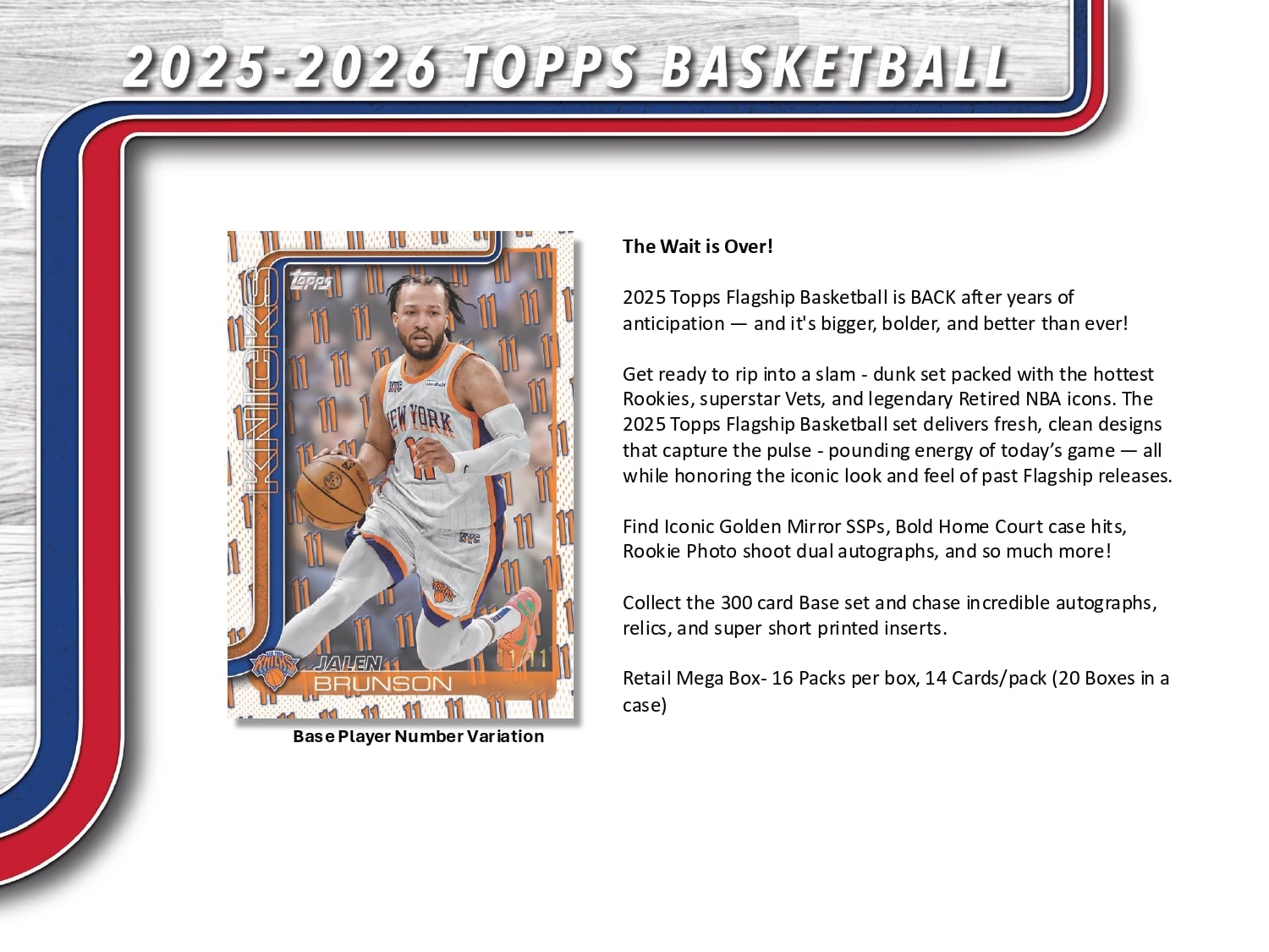 Topps NBA Basketball Flagship 2025/26 - Mega Box