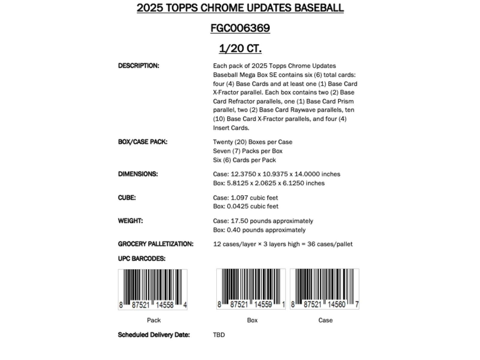 Topps Chrome Updates Baseball 2025 - Mega Box