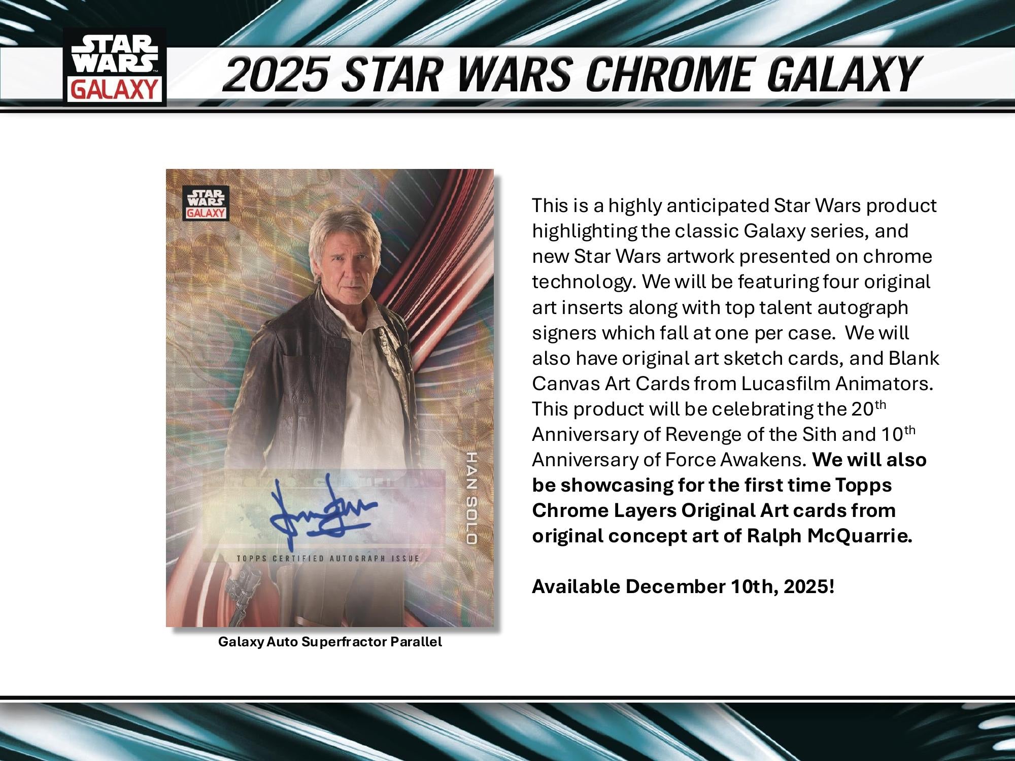 Topps Star Wars Chrome Galaxy 2025 - Hobby Box