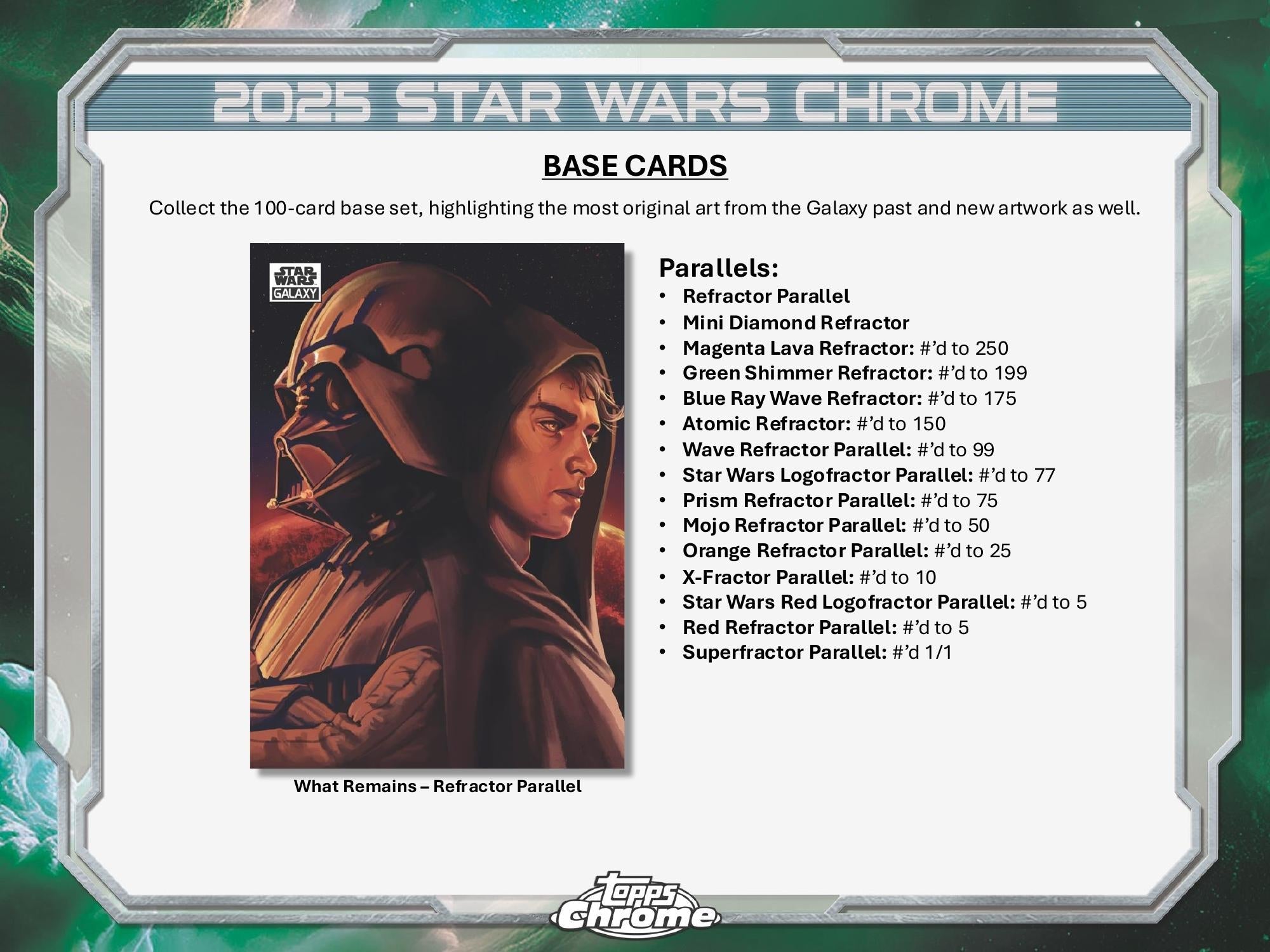 Topps Star Wars Chrome Galaxy 2025 - Hobby Box