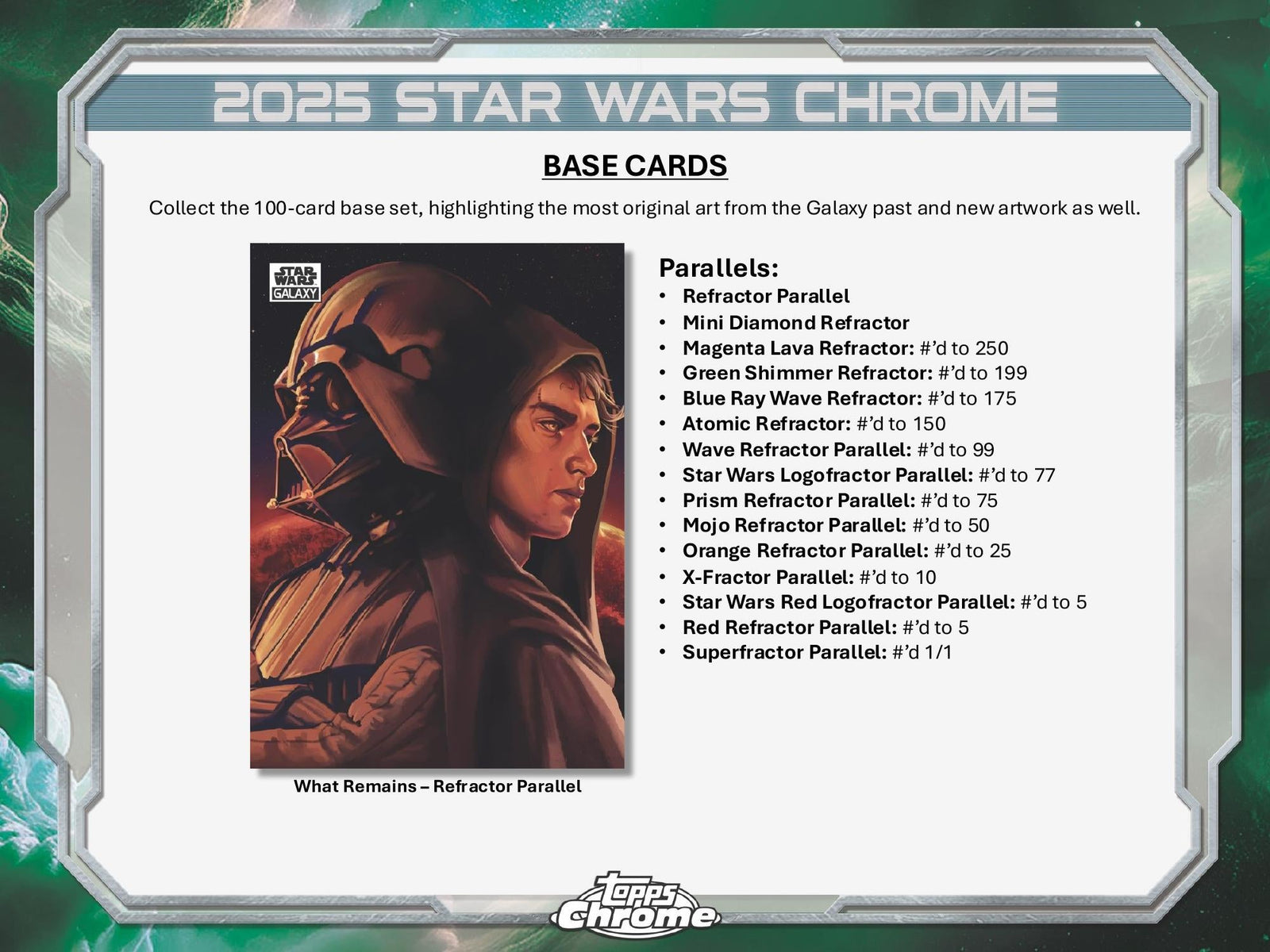 Topps Star Wars Chrome Galaxy 2025 - Hobby Box