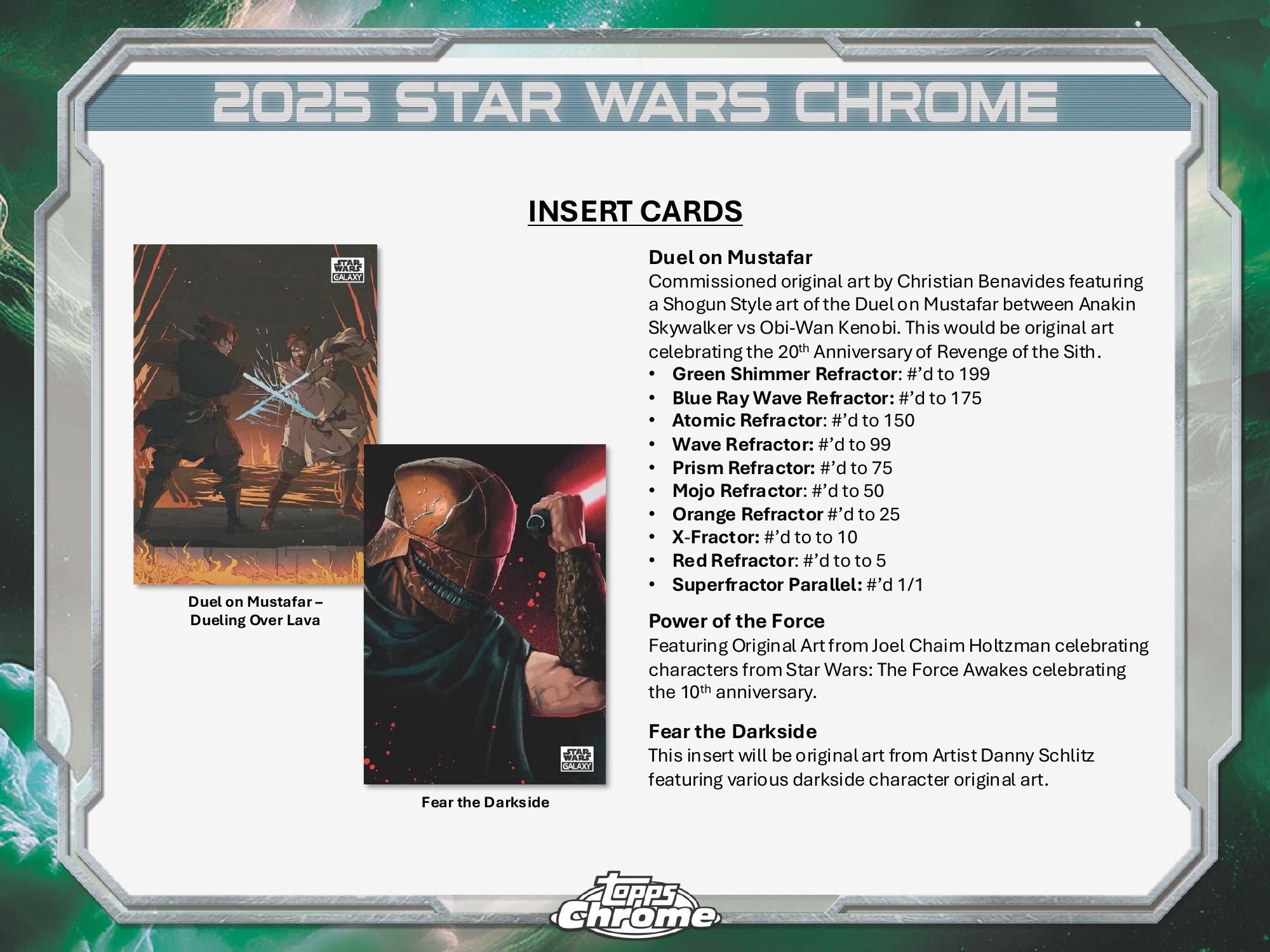 Topps Star Wars Chrome Galaxy 2025 - Hobby Box