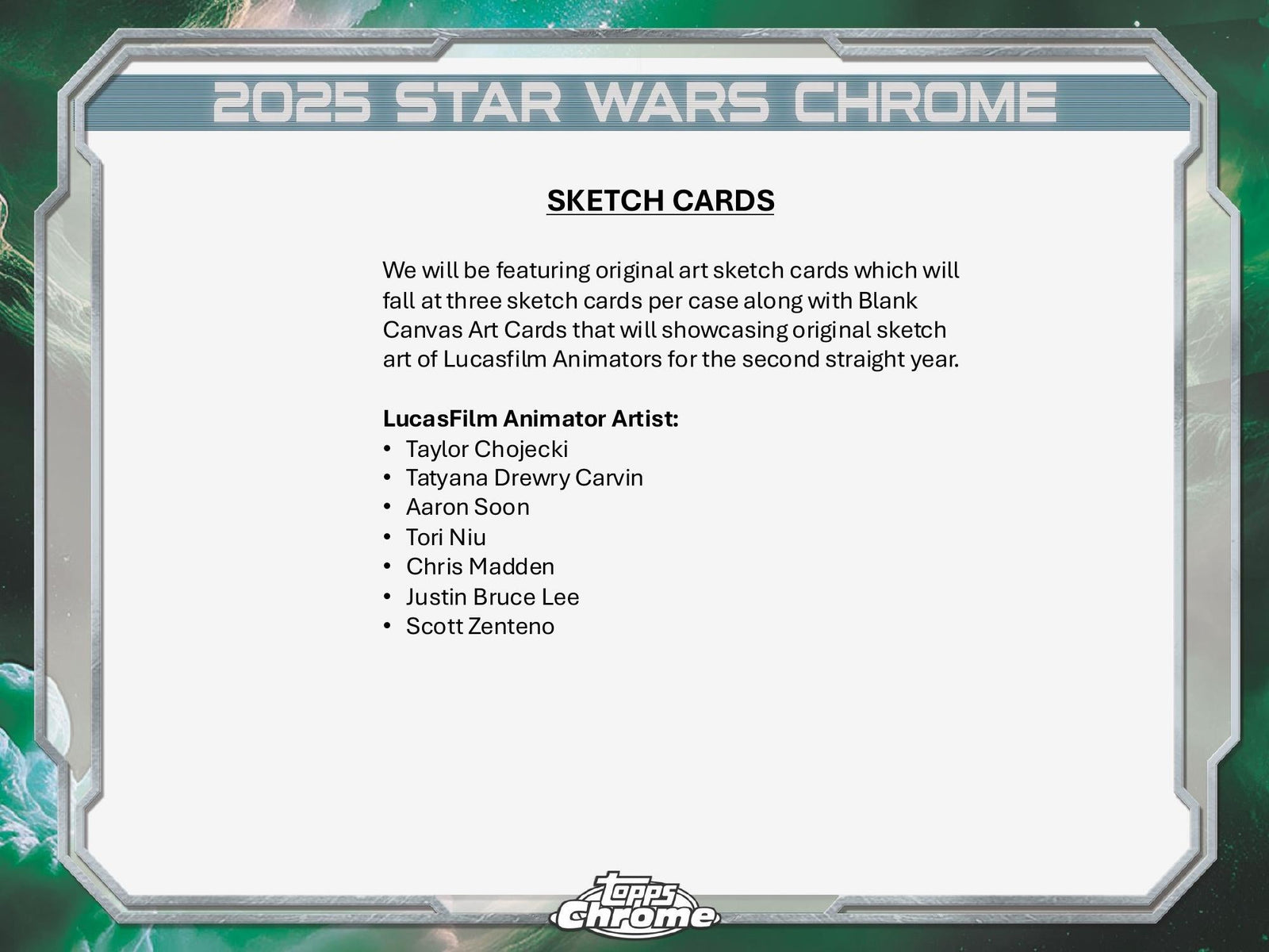 Topps Star Wars Chrome Galaxy 2025 - Hobby Box