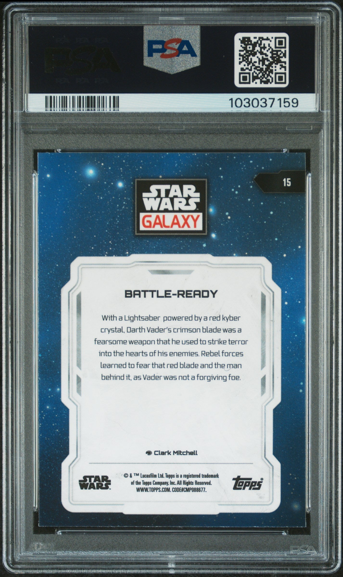Battle-Ready [Mini Diamond] #15 PSA 10 [Topps Chrome Star Wars Galaxy 2024]