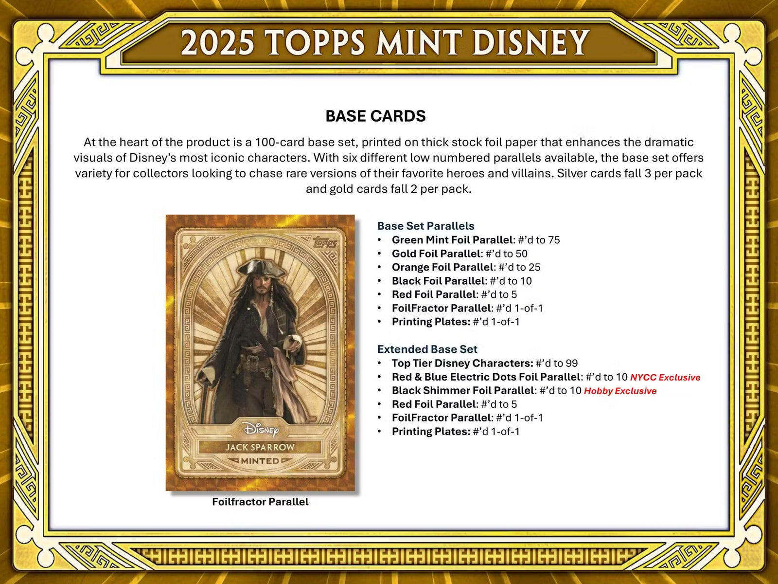 Topps Disney Mint 2025 - Hobby Box