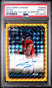Bo Nix [Rookie Auto Yellow Geometric] #RABNI PSA 10 [Topps Chrome Football 2024]