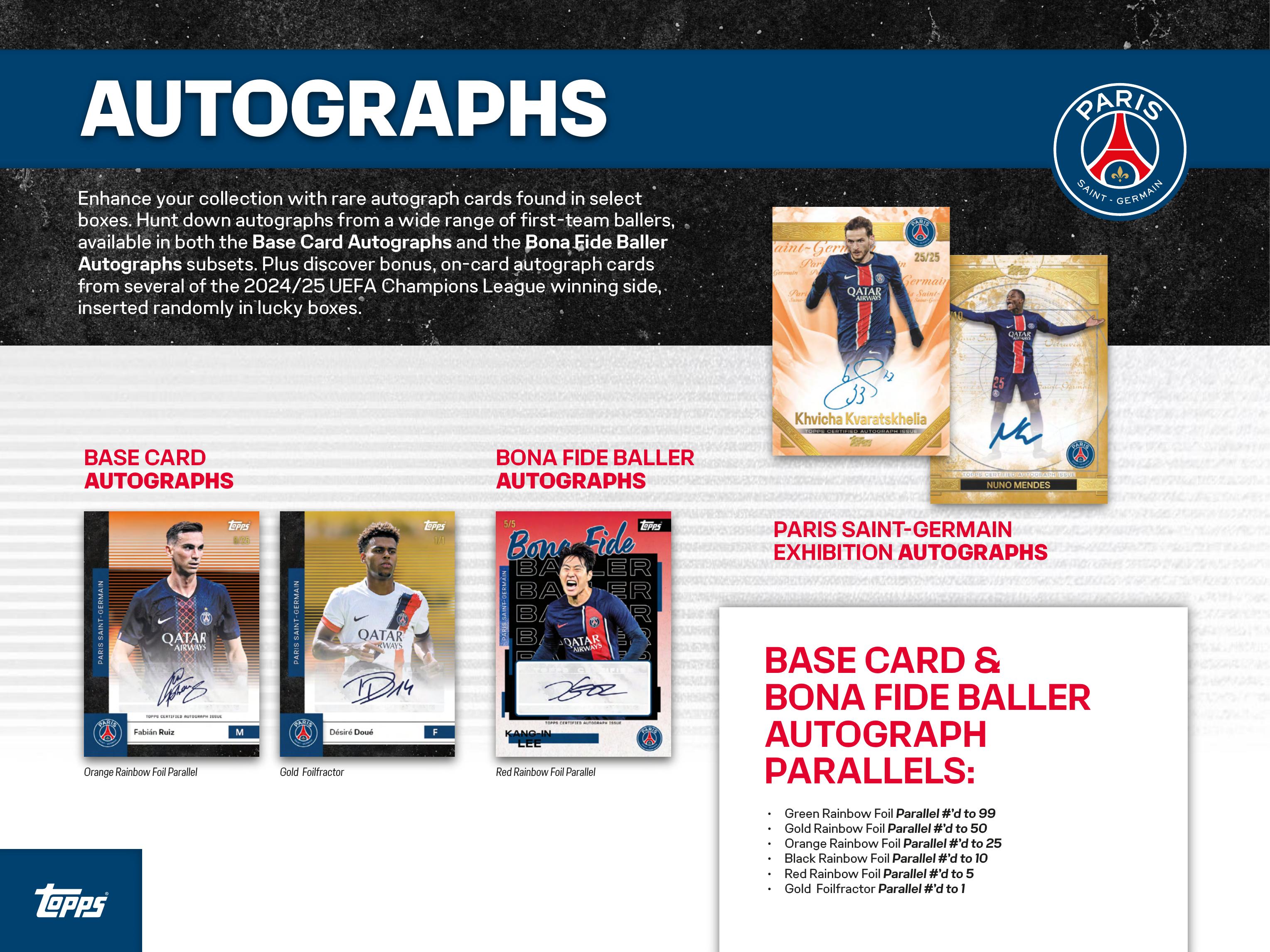 Topps Paris Saint-Germain Team Set 2025/26